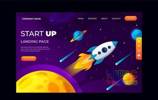 火箭飞向太空图片