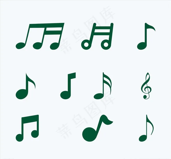 矢量音符元素cdr文件图片cdr矢量模版下载