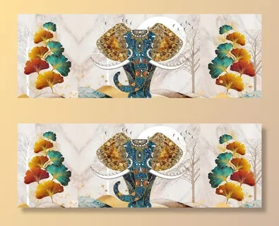 三联画  晶瓷画图片