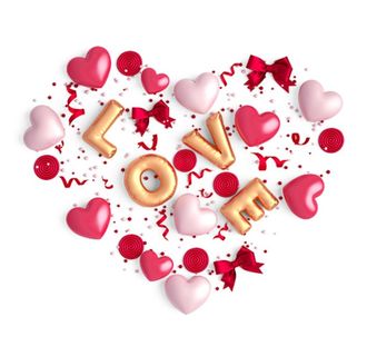 爱心气球图片
