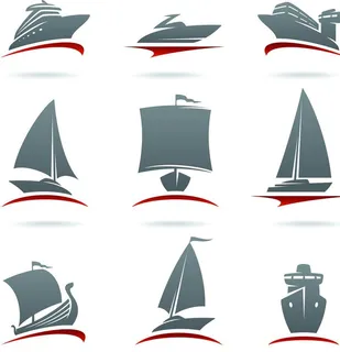 帆船图标图片