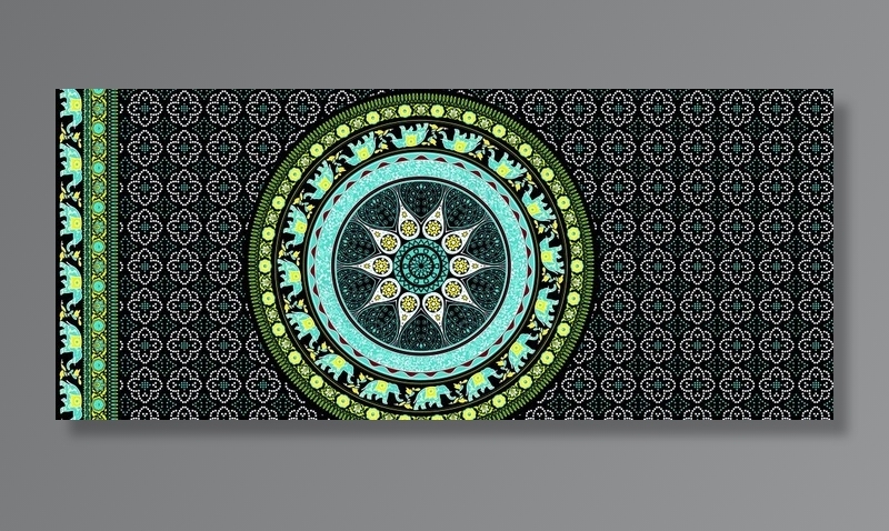 手绘花  女装 数码 印花图片