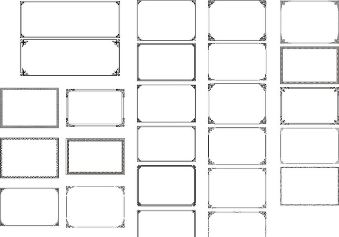 边框素材图片cdr矢量模版下载