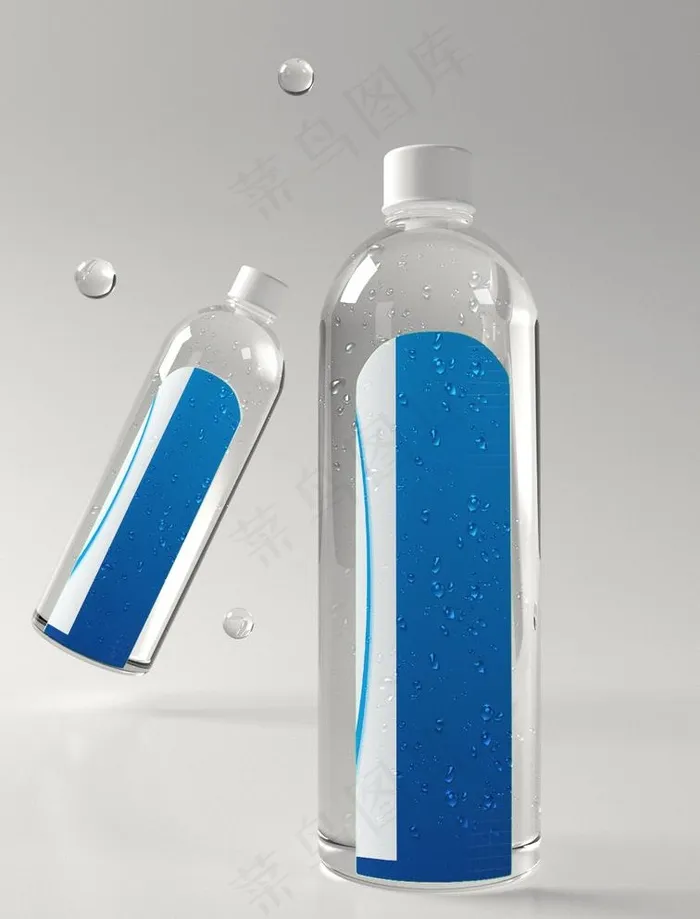 3D矿泉水瓶图片psd模版下载