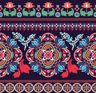 少数民族传统花纹图案图片