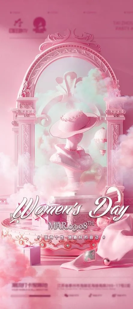 酒吧女神节海报图片(1080x2329)psd模版下载