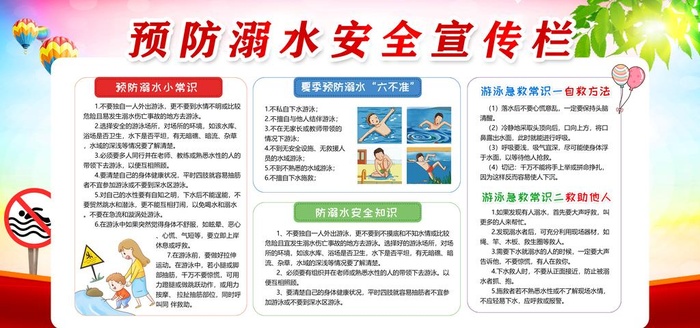 防溺水图片(6000x3000)psd模版下载