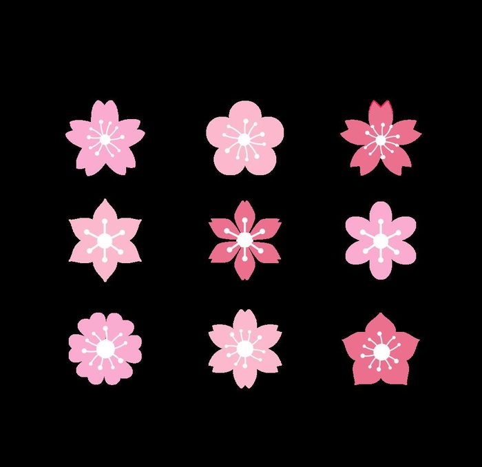 花瓣樱花图标图片