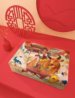 国潮包装样机图片