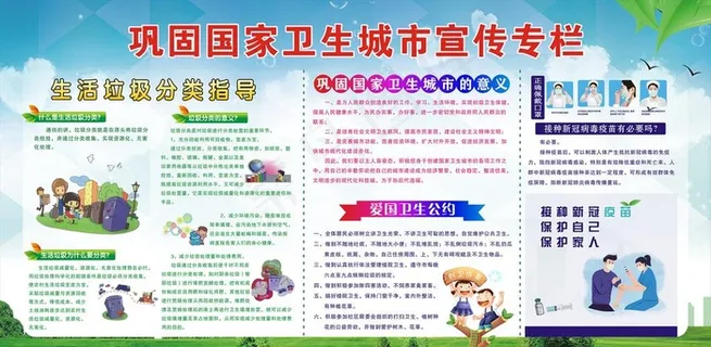巩固国家卫生城市宣传专栏图片