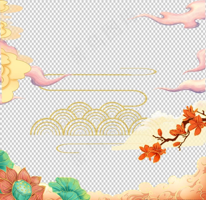 国风祥云素材图片