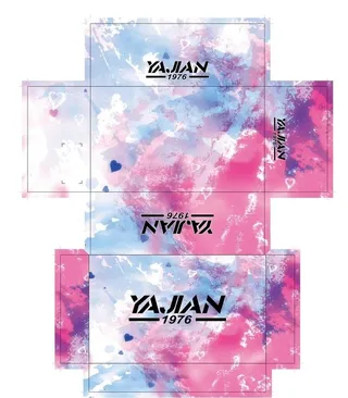 彩色水墨画鞋盒图片