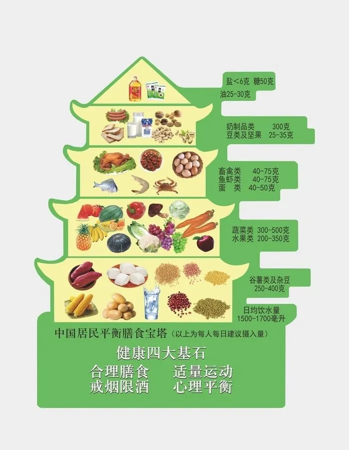 膳食宝塔图片cdr矢量模版下载