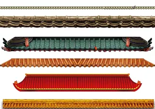 古典屋檐墙头元素图片