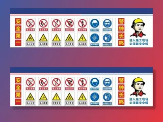 工地安全标识标牌图片