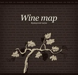 酒吧菜单封面设计矢量图片