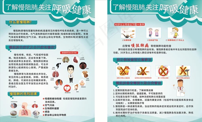 慢阻肺宣传栏 慢阻肺宣传 慢阻图片cdr矢量模版下载