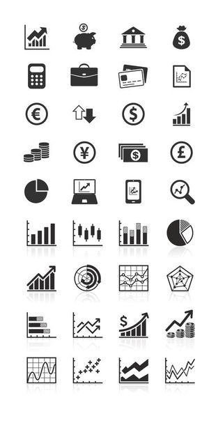 金融股票理财图标图片