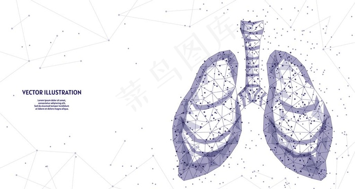 科技肺部图片ai矢量模版下载