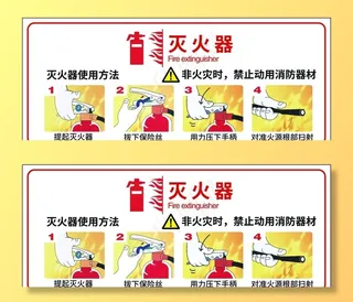 灭火器使用方法图片