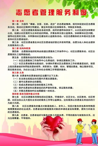 志愿者服务管理制度图片