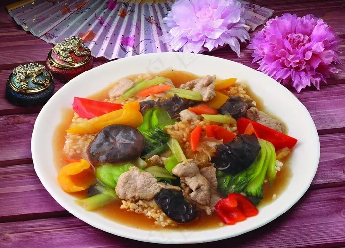 锅巴肉片图片