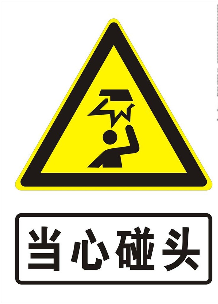 当心碰头图片