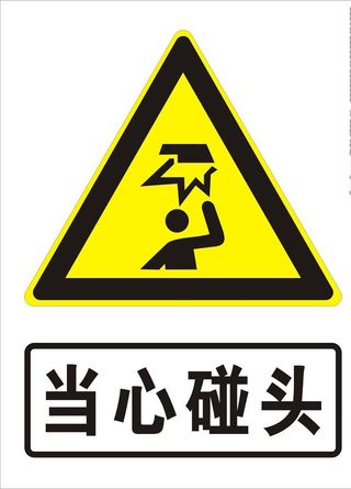 当心碰头图片