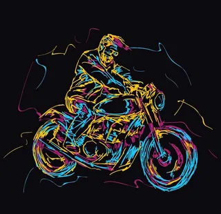 摩托车简笔画图片