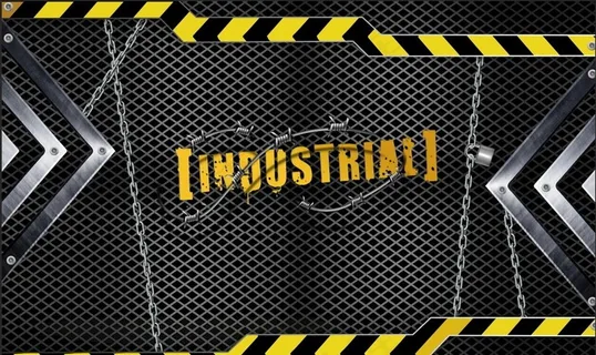 3D立体复古金属警示科技工装背图片