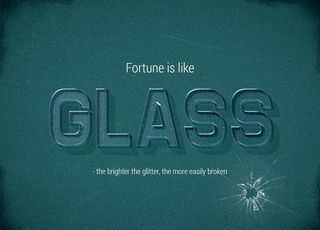 玻璃字体特效图片