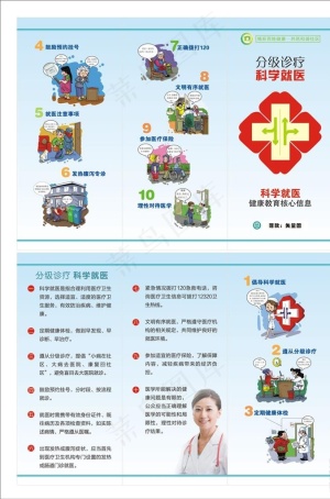 科学就医三折页图片