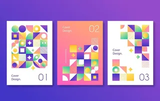 几何图形成套封面图片