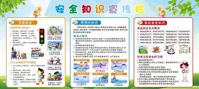 安全知识宣传栏图片cdr矢量模版下载
