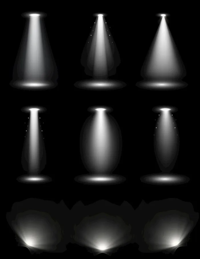 射灯灯光舞台灯光光束素材图片(2000x2674)psd模版下载