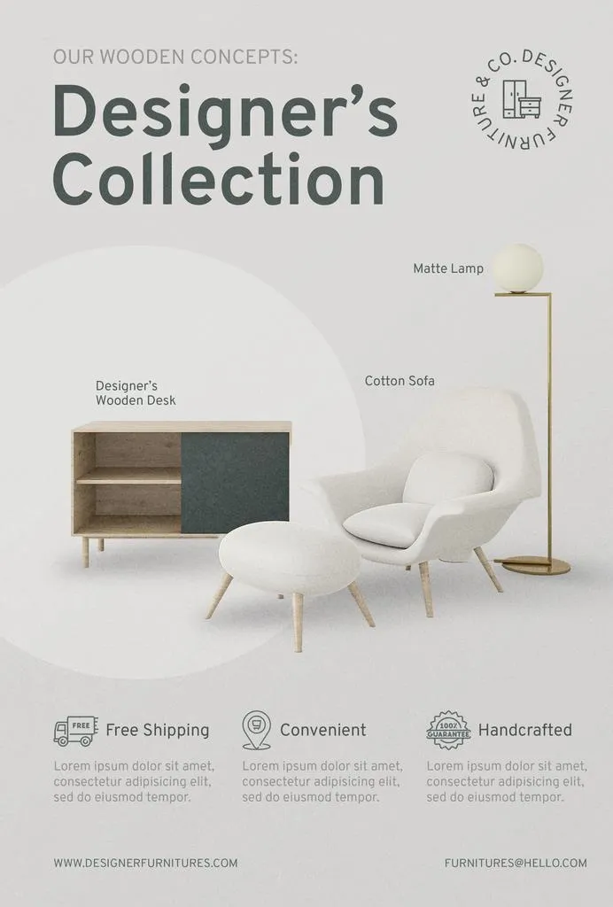 家具商业海报广告海报图片(2480x3508)psd模版下载