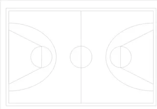 篮球场效果图片