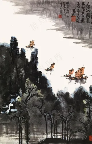 李可染国画图片