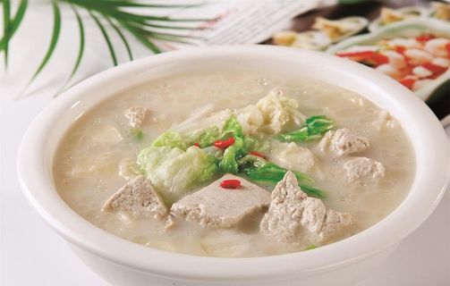 老豆腐炖白菜图片