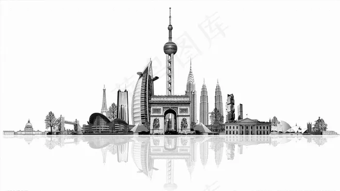 世界建筑图片(2689x1594)psd模版下载