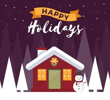 圣诞夜森林小屋图片