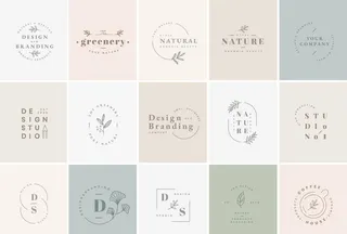 小清新美容美体LOGO图标图片