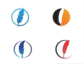 羽毛笔图标图片