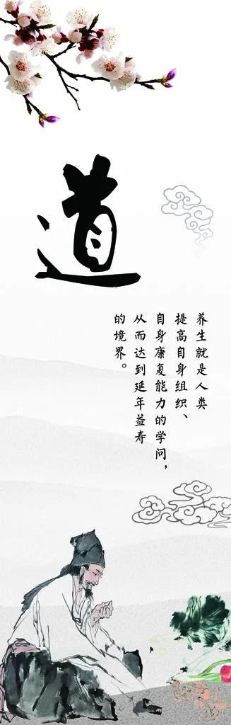 养生之道图片(1654x4724)psd模版下载