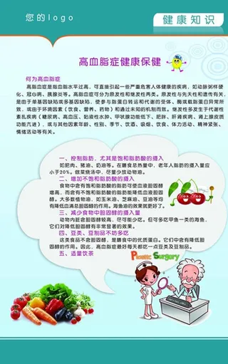 高血脂症健康保健图片