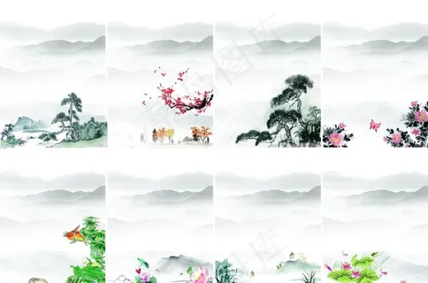 梅兰竹菊中国风图片 梅兰竹菊中国风图片