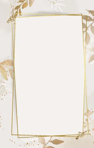 金色矩形框架米色背景图片
