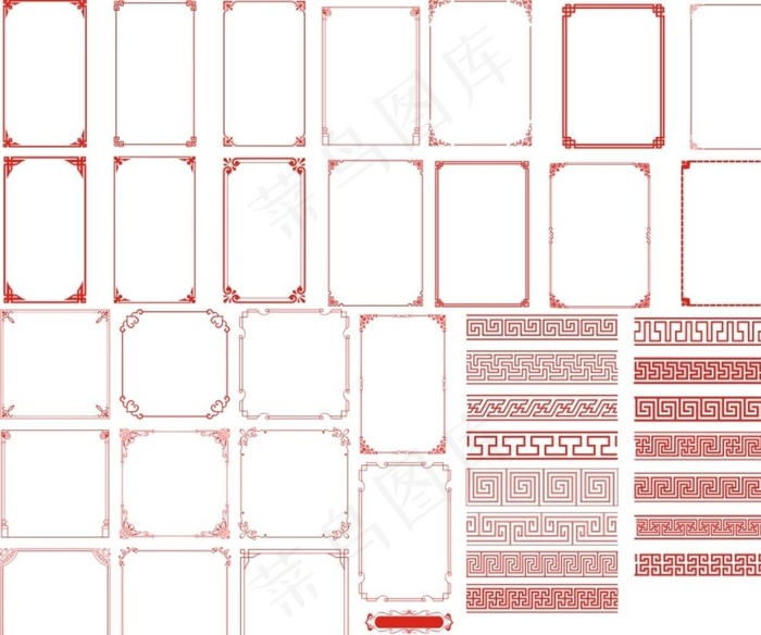 边框图片cdr矢量模版下载