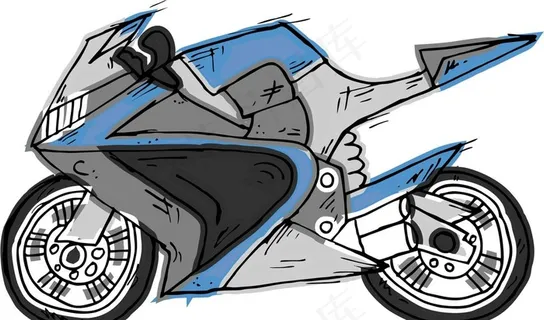 卡通漫画摩托车图片 卡通漫画摩托车图片