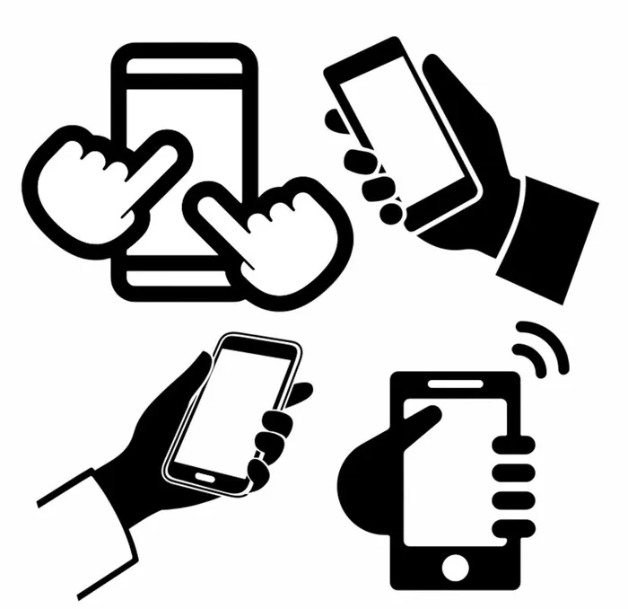 手机图标图片cdr矢量模版下载